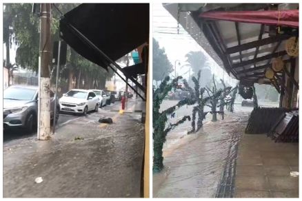 Imagens do Centro de Cuiab e de Chapada dos Guimares