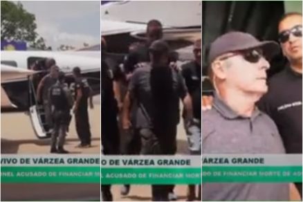 O coronel Etevaldo chegou a Cuiab na tarde desta quarta-feira (16)
