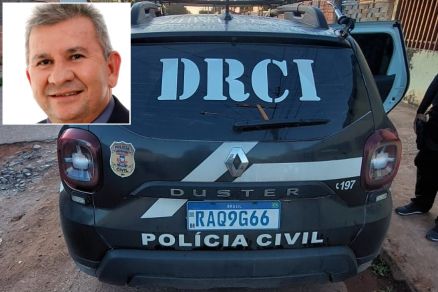 O secretrio de Finanas de Acorizal, Arcilio Jesus da Cruz (detalhe), foi alvo da operao 