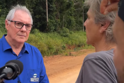 De azul, o presidente do Sindicato Rural de Sinop, Ilson Redivo 