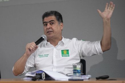 O prefeito de Cuiab, Emanuel Pinheiro, que pode ter contas reprovadas