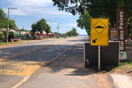 A comunidade Rio dos Peixes, localizada s margens da rodovia MT-251