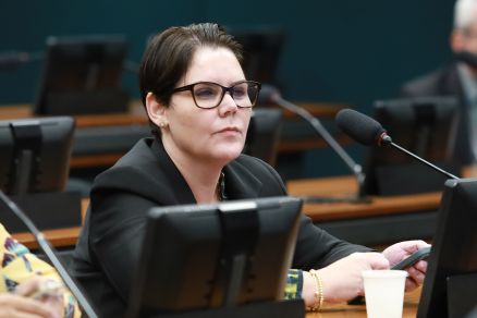 A deputada federal Coronel Fernanda, que rebateu crtica de petista