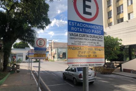 O estacionamento rotativo foi implantado na gesto de Emanuel Pinheiro