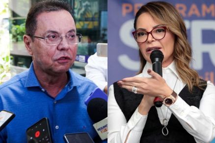 O deputado Eduardo Botelho e a primeira-dama Virginia Mendes