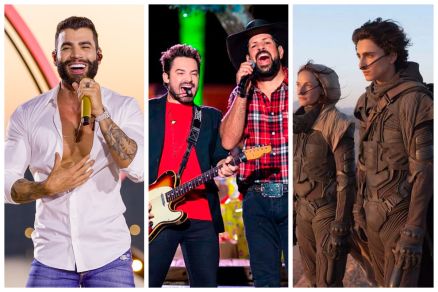 Gusttavo Lima, a dupla Fernando e Sorocaba e o ator Timothe Chalamet, de Duna