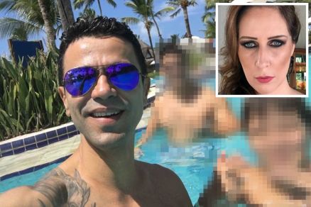 O suspeito  Cleber Lagreca e a  empresria Elaine Stelatto Marques, que morreu em 2023