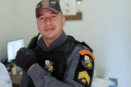 O sargento Helidiony Barbosa da Silva, que morreu no Rio das Mortes