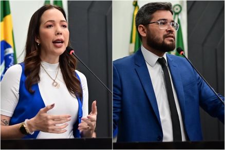 Os vereadores Maysa Leo e Fellipe Correa: entrevero