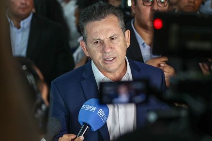 O governador Mauro Mendes falou sobre caada contra assassino de PM