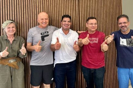 Margareth Buzetti, Otaviano Pivetta, Cidinho Santos, Eduardo Botelho e Paulo Araujo