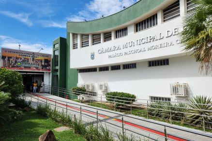 Fachada da Cmara de Vereadores de Cuiab 