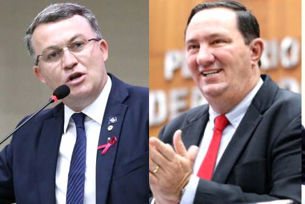 O produtor rural Xuxu Dal Molin e o deputado Valdir Barranco: 