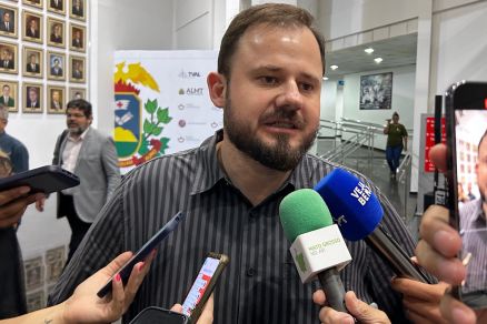 O presidente da Aprosoja, Lucas Costa Beber, que esteve em comitiva poltica no gabinete de Gilmar Mendes