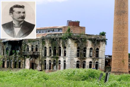 Usina de Itaicy nos dias atuais, em Sto. Antnio do Leverger; no detalhe, Tot Paes