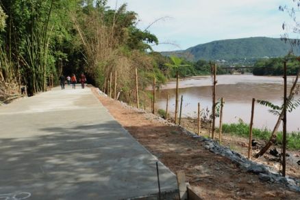 Registro da Orla do Rio Garas feito em 2020, poca da realizao da licitao 