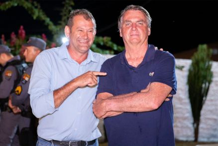 Professor Gerson Bicego e o ex-presidente Jair Bolsonaro