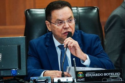 O deputado Eduardo Botelho, que  pr-candidato a prefeito de Cuiab