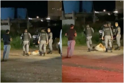 Vdeo gravado por populares mostrou a agresso