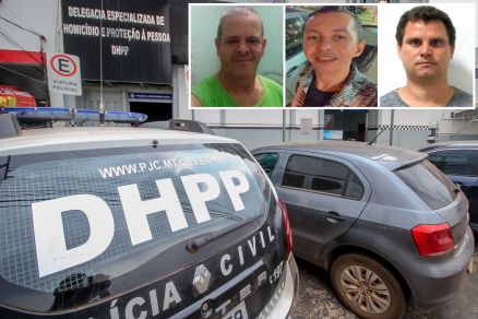 Da esquerda para a direita, esto os motoristas Elizeu, Nilson e Marcio Rogrio, que foram dados como desaparecidos 