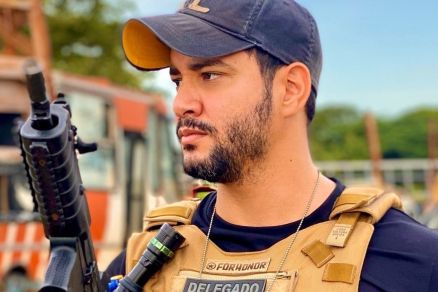 O delegado Geordan Fontenelle, que foi preso em Peixoto de Azevedo