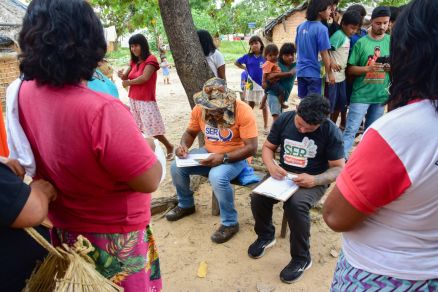 At esta tera-feira (16), mais de 100 aldeias j haviam sido visitadas