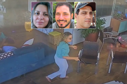Ins Gemilaki, seu marido Mrcio Ferreira Gonalves e o filho da suspeita, o mdico Bruno Gemilake Dal Poz