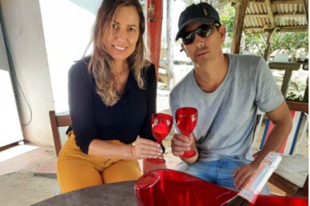 Ins Gemilaki e o marido Mrcio Ferreira, que esto sendo procurados pela Polcia