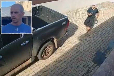 Eder Gon�alves Rodrigues (detalhe) na cena do crime 