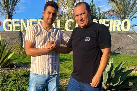 O ex-vereador Magnun Rodrigues e Eurico da Sade