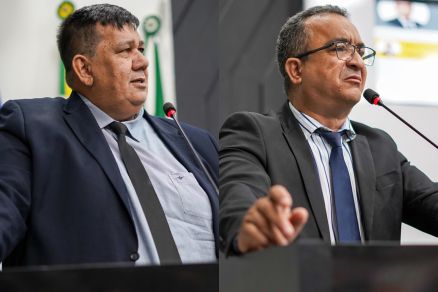 Os vereadores Rogrio Varanda e Marcrean Santos: troca de farpas