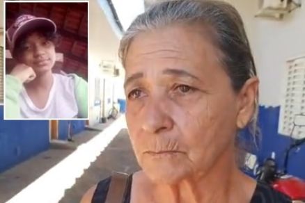 M�e da v�tima, Neuza Oliveira; adolescente desaparecida em detalhe