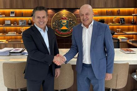 O governador Mauro Mendes e o vice-governador Otaviano Pivetta t�m uma longa parceria desde 2010