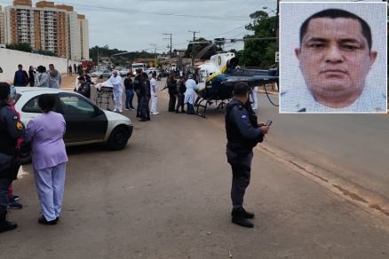No destaque, o sargento da Polcia Militar Odenil Alves