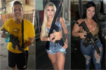 Promotor de eventos Jardel Pires, blogueira Stheffany Xavier e  funcionria Kamilla Bertoni