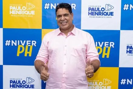 O vereador Paulo Henrique, que foi preso nesta manh