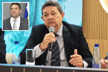 O relator Jos� Luiz Leite Lindote, que votou para reduzir indeniza��o ao juiz Renan do Nascimento (no detalhe)