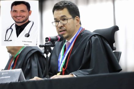 O desembargador H�lio Nishiyama, que � relator do caso; no detalhe o m�dico Bruno Dal Poz