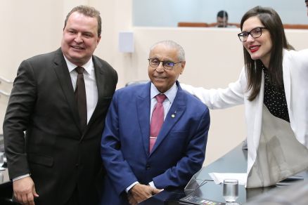 Os deputados Max Russi, Júlio Campos e Janaina Riva: próxima Mesa Diretora