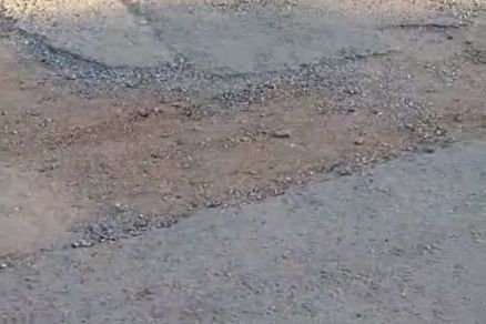 Trecho de vdeo mostra a pssima qualidade da via 