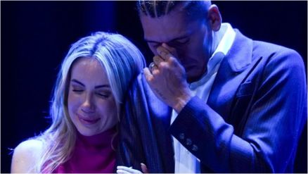 Roberto Firmino e a esposa, Larissa Pereira