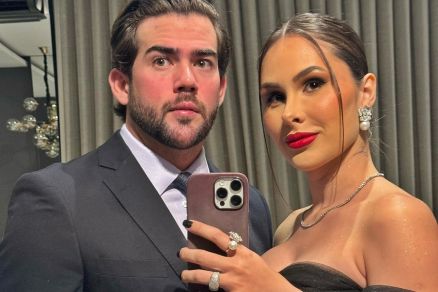 O piloto Ernani Kuhn e sua esposa, Camila Kuhn, que foram alvos de opera��o 