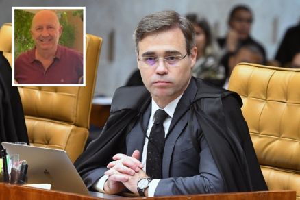 O ministro Andr� Mendon�a, que assina a decis�o, e Roberto Zampieri (no detalhe)