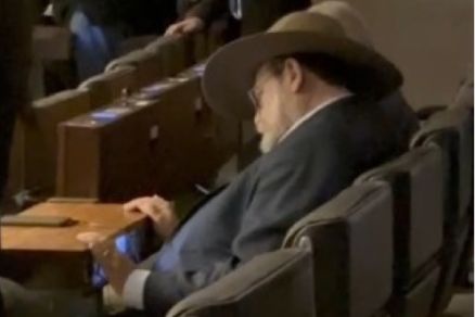 O deputado federal Nelson Barbudo, que dormiu durante sesso