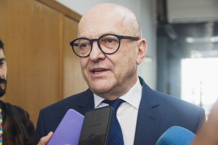 O governador interino, Otaviano Pivetta: 