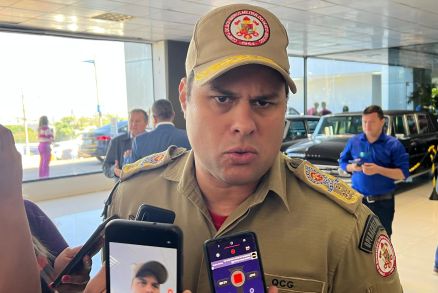 O comandante-geral do Corpo de Bombeiros, Flvio Gledson Vieira