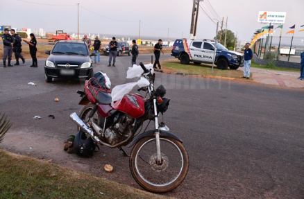 Motociclista morre ao bater em carro em avenida de Rondonpolis 