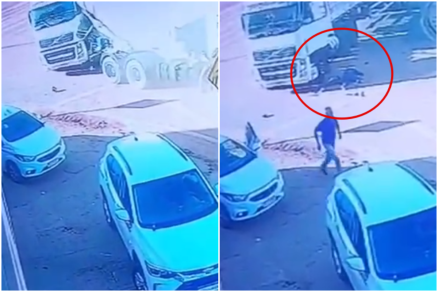 Autor do crime fugiu; corpo da vtima ficou cado ao lado da carreta