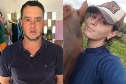 Romero Xavier e sua ex-esposa Raquel Cattani