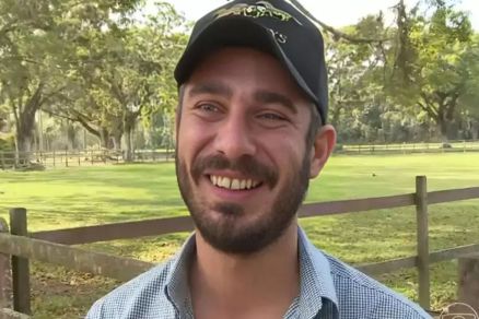 Frame de v�deo mostra ator Tommy Schiavo no programa Mais Voc�